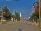 Downtown Apex decorated for the holidays.
