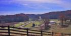 Typical mix of woods and pasture found in Pickens County, GA -- this particular farm on Salem Church Road in Jasper, offers a popular corn maze every year in the fall for visitors and residents.