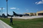 I had the privilege of being invited to view a B-1B Lancer aircraft up close, and even sat in the pilots seat.  After this we went and 'flew' the aircraft in the simulator.  This was an experience I will never forget.