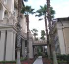 Beautiful architecture and palm trees in Kissimmee.