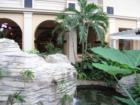 Lovely landscaping and porticos.