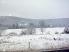 More snowy farmland in rural Wayne County, near Waymart PA.