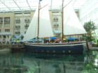 Key West area boat in the atrium at Gaylord Palms Resort.