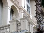 Zoom in to see the pineapples on the railing. The impeccable detailing on the Gaylord Hotel is amazing.