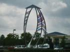Artwork called the Windjammer --commissioned for the Town of Cary at Stonecreek Village.