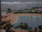 The lagoon at Hilton Village nearing reopening after a long restoration process.
