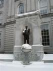 Commodore George Hamilton Perkins outside the State House
