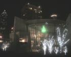Downtown Atlanta, Georgia - the World of Coke Museum all dressed for the Holidays.