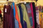 Craft fair - natural fiber sweaters and scarves to keep us warm this winter
      (c) 2007 Joan Whitebook