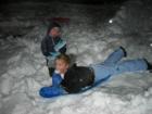 Sledding In the Front Yard