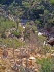 Water flowing from Pusch Ridge