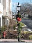 Park Ridge Holiday Lampost in the Pascack Valley of Bergen County New Jersey