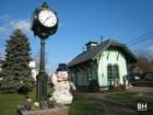 Park Ridge Holiday Train Station the Pascack Valley of Bergen County New Jersey