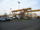 Skytrain overhead track construction near Richmond city center