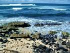 Hookipa Beach on a sunny December afternoon - sand and surf on the north shore