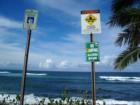 signs at the beach - Maui north shore winter 2007