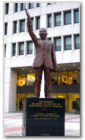 The Dr. Martin Luther King, Jr. Memorial by the Westchester County Courthouse in White Plains, NY