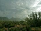 Early morning fog in the Tucson Mountains