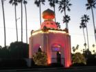 The Lotus Temple decorated for the holidays at the Self-Realization Fellowship Retreat in Encinitas