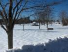 Burlington Commons after two feet of snow