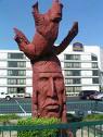Indian Head Carving