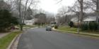 Typical street of detached homes in Orange Hunt Estates