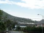 View looking down to the ocean
