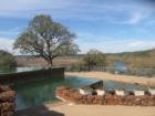 The pool has an infinity edge and is beautiful overlooking the Colorado River below