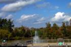 The Westridge pond adjoins the pool, clubhouse and tennis courts.