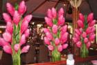 pink ginger flower arrangements at mama's fish house on maui's north shore