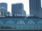 The "San Francisco" part of the "Port of San Francisco" sign.