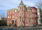 Two old townhomes on the northern edge of Logan Circle