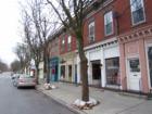 Scene from the village of Rhinebeck on December 25th, very little traffic