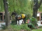 Picture of one of Aiken's painted Horse's in the Alley Downtown