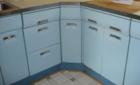 Original 1960's blue metal kitchen in Hollin Hills