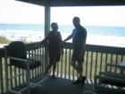On your balcony overlooking the ocean in Cherry Grove Beach