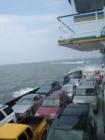 Ferry ride from Southport to Fort Fisher.   For a mere $ 5 per car, you get half an hour on the Atlantic.  We had a blast!