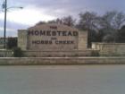 This is the entry to The Homestead at Hobbs Creek off of Hwy 21