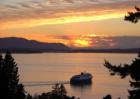 Alaska Ferry Leaving the Terminal