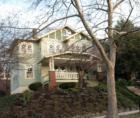 This renovated home sits on a hill overlooking 15th St NE.