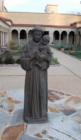 A statue of St Anthony ( the guy who finds my keys and buyers for listings) sits in the courtyard of the Franciscan Monastery.