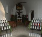The chapel with Christmas decor