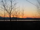 Sunset over the Olympics from Warm Beach.