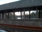 Covered walkway along Eastman Lake