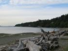 Looking across Port Susan toward Camano Island.