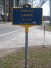 Clermont Town Hall Historic Marker