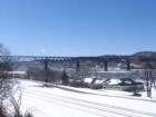 Winter Scene of Hudson and Old Rail - Poughkeepsie NY