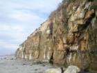 Bluffs along Moonlight Beach in Encinitas