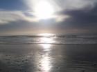 Winter sunset on Moonlight Beach in Encinitas