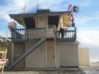 The Lifeguard shack at Moonlight Beach in Encinitas in the winter